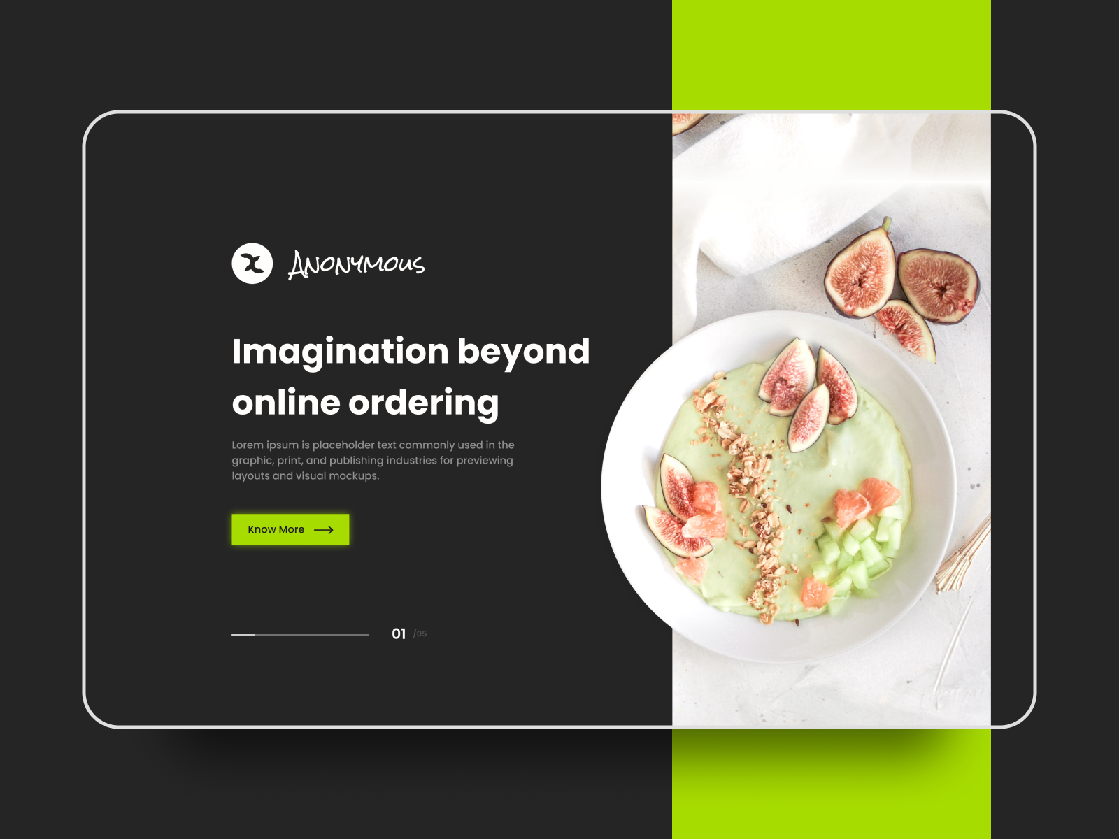 Food Landing Page Design 2 by Mr. Anonymous on Dribbble