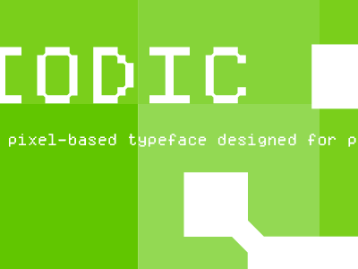 Periodic Three fontstruct pixel
