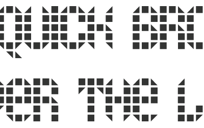 Unnamed Modular Typeface II
