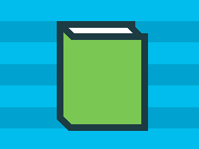 Book blue book green simple