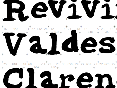 Reviving Valdes Clarendon black clarendon type valdes