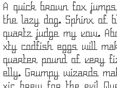 Still unnamed modular typeface black fontstruct type design