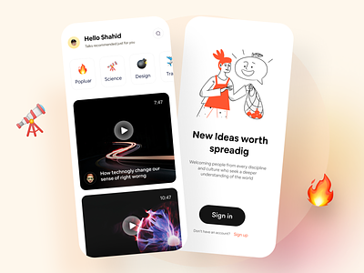 Ideas worth spreading  | Video Audio iOS app