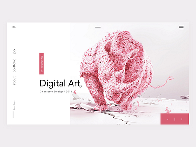 Digital Art Exploration app digital art e commerce home page illustration interface product ui ux website