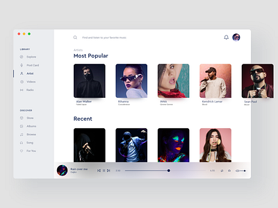 Music Ui Desktop Design 🎵 by Shahid Miah on Dribbble