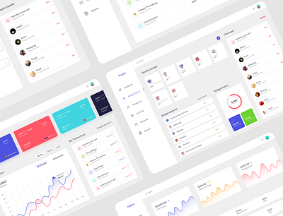 Hubio Web Application - Financial & Budget Planner app application design bank dashboard banking card dashboard expense dashboard finance financial financial budget planner history income dashboard bank app interface money my transact product design statistics transfer ui ux web app web