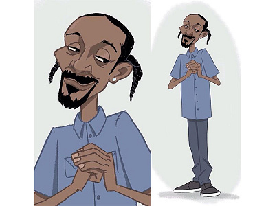 Snoop characters gangster hiphop illustration rapper