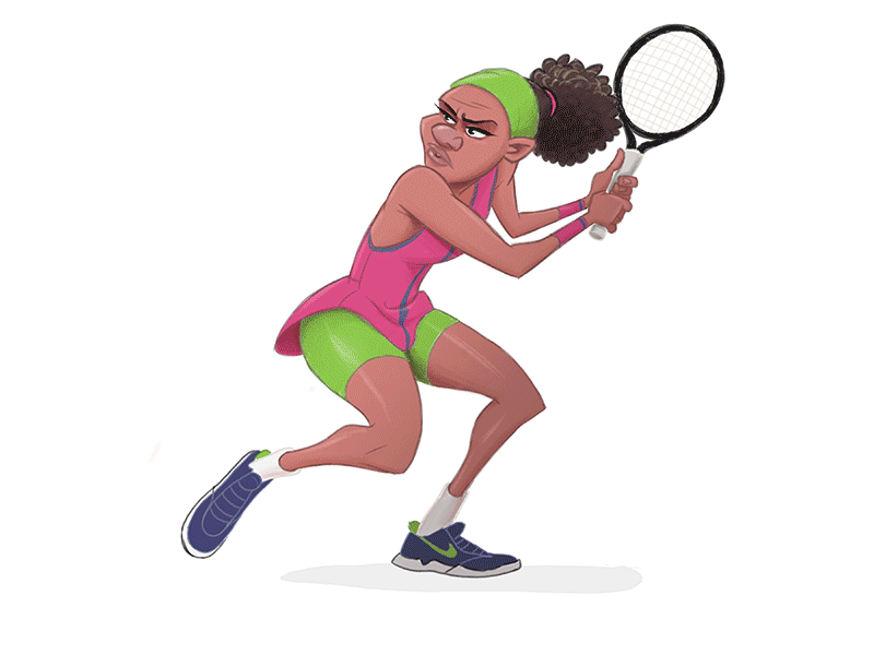 Tennis Anyone? character design