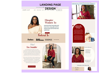 website design: Landing page design landing page static page ui ux website