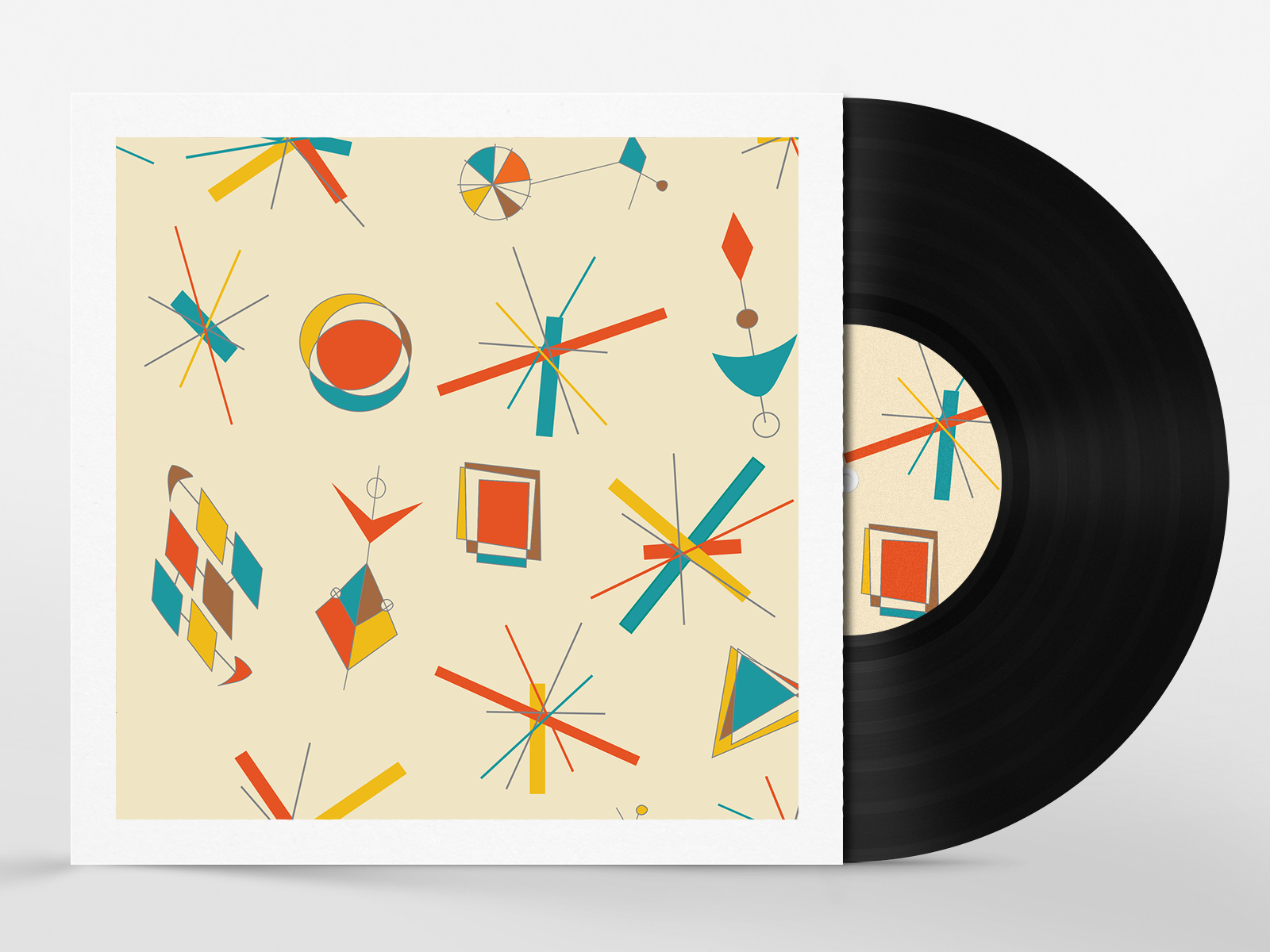 Mid Century Modern Vinyl Record Album By Danny Englander On Dribbble   Record Cover 4x 