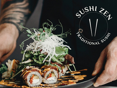 Sushi Zen branding design graphic design logo typography