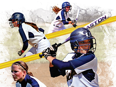 Graceland Softball Player Poster poster softball sports design