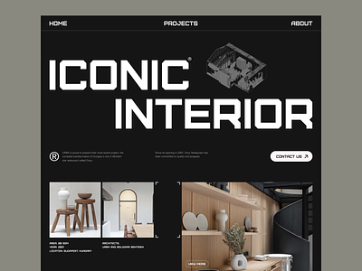 Interior Agency Website agency agency website architecture architecture agency font grid interior minimal minimalistic product design ui website