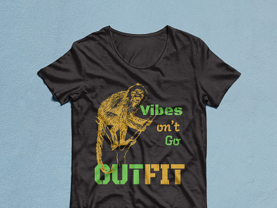 Vibes on go outfit T shirt 2 color design