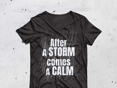 Storm and calm T-shirt design