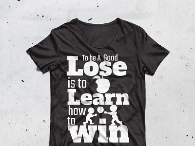 Lose, Learn, Win T-Shirt Design 2023 3d animation best 2022 branding design graphic design illustration learn logo lose motion graphics t ui vector