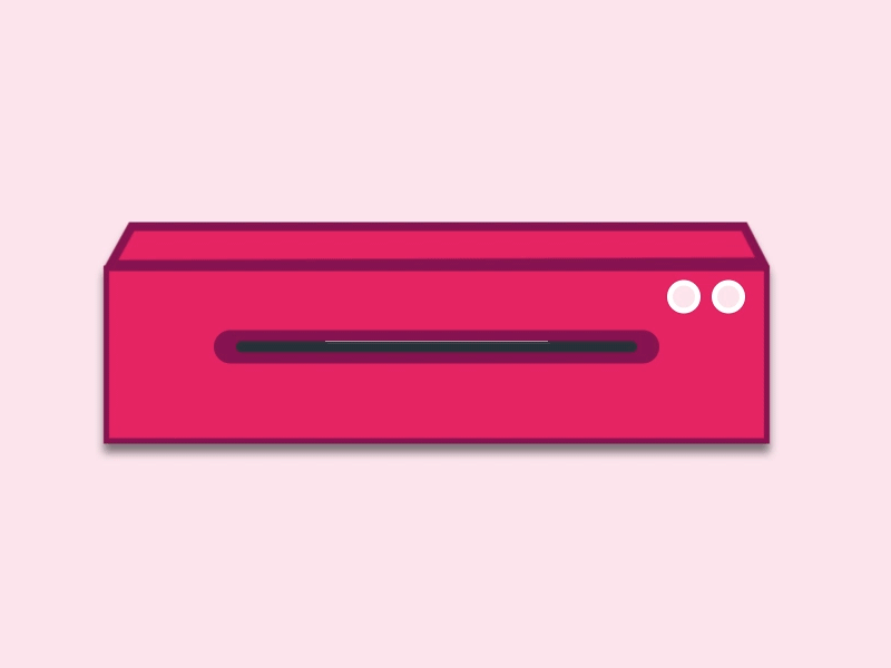 Pink Printer has Printed framer loader printer sketchy