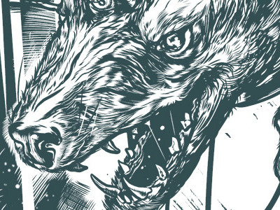 Wolf Bomb belanger illustration wolf