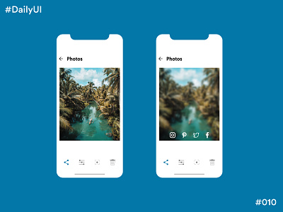 Daily UI Challenge #10 Social Share