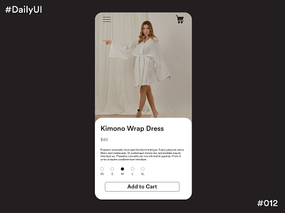 Daily UI Challenge #12 E-commerce Website app app concept app design dailyui dailyuichallenge design ui ux