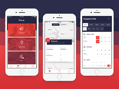 Inspection App for Construction Workers app design construction graphic design inspection app ui design ux