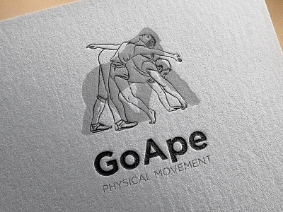 GoApe Physical movement logo branding design flexibility identity logo movement