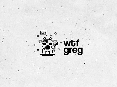 Wtf greg / Logo design. branding design games graphic design graphics logo photoshop pixelart texture