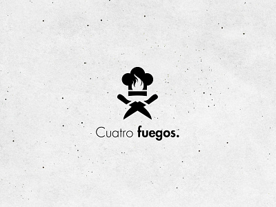 Cuatro fuegos / Logo design art branding design food graphics logo logo design photoshop restaurant logo