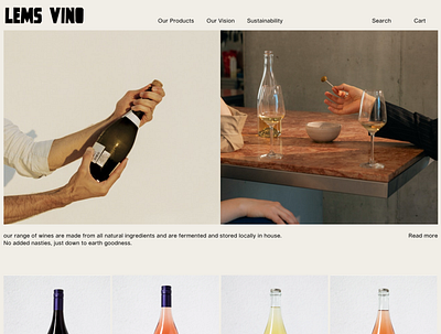 Lems Vino bold design branding design ecommerce graphic design ui web design