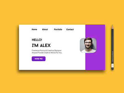 Alex Website UI Design.