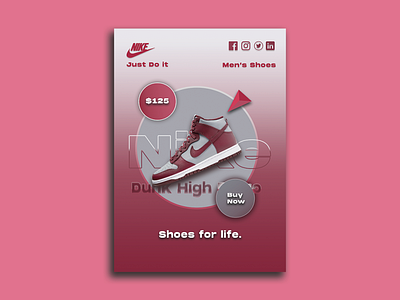 Nike Shoe Poster Design Created By Me.