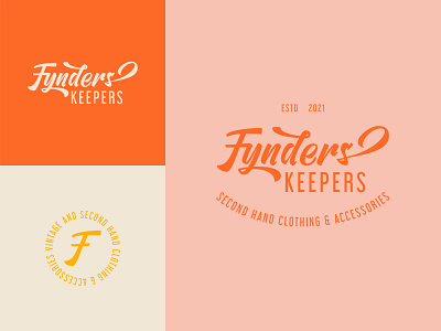 Fynders Keepers - Logo branding bright colors bright logo clothes clothing logo graphic design graphic designer logo logo design logo designer logotype minimalism
