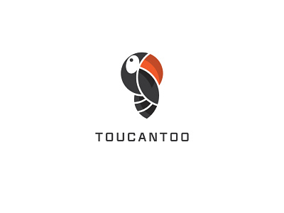 Toucantoo app bird colorful design line logo oucan pixel ramphastidae wings