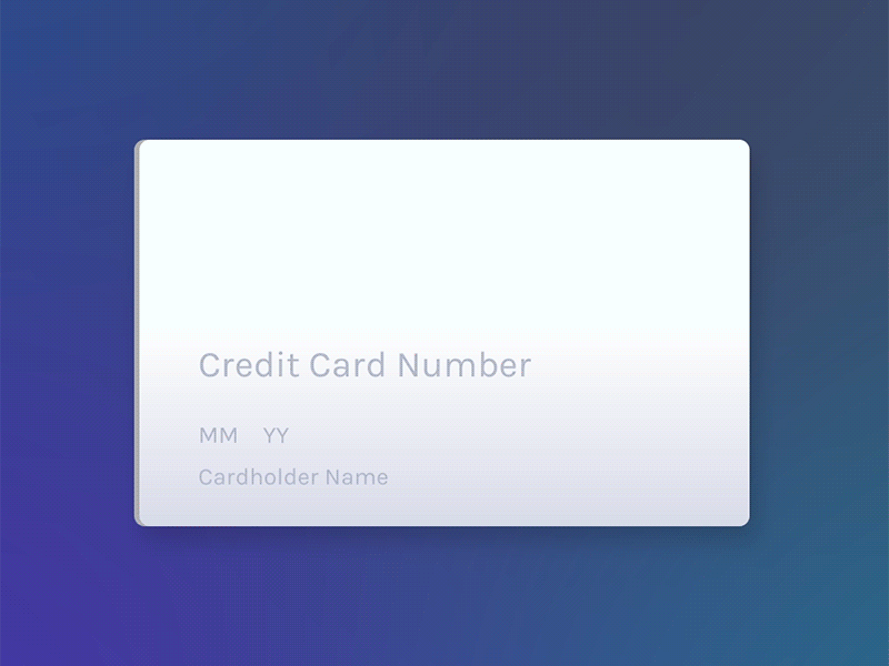 Credit Card Flow after effects animation checkout credit card motion user experience