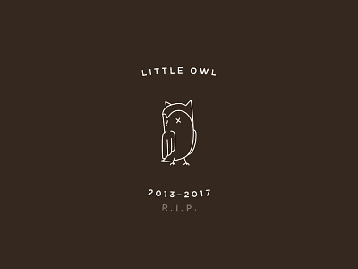 R.I.P. Little Owl branding coffee logo owl