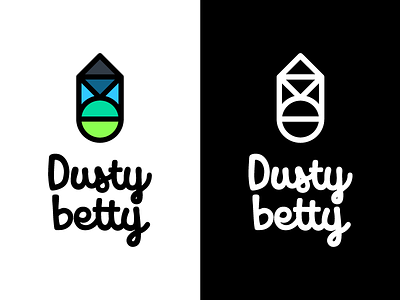Dusty betty branding feminine logo logomark logotype mountain biking women