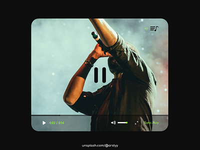 Sync Play player screendesign ui