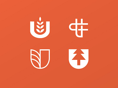 U Icon Logo Design branding church graphic icon identity logo modern monogram
