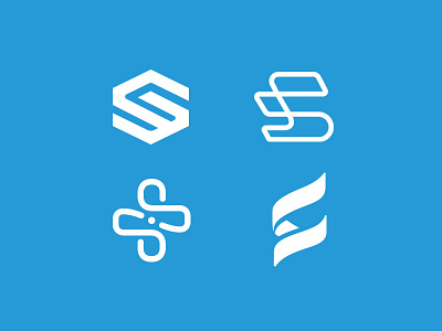 S Icon Logo Design