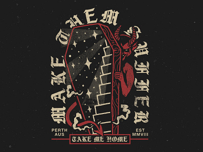 Make Them Suffer-Take Me Home apparel apparel design band band tee clothing design coffin devil merch merch design shirt shirt design tshirt