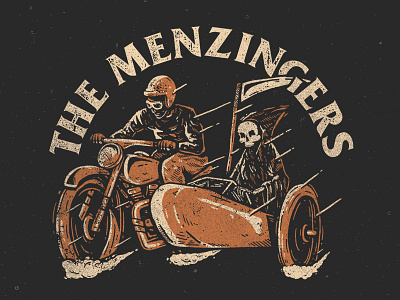 The Menzingers - Riding With Death apparel apparel design band band tee clothing design death merch merch design motorcycle shirt shirt design tshirt