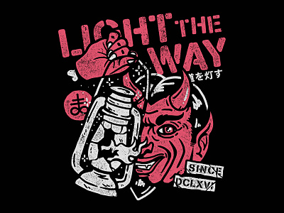 Light The Way apparel apparel design band tee clothing design devil drawing illustration merch merch design shirt shirt design tshirt