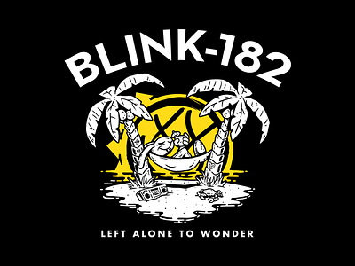 BLINK-182 - Left Alone apparel apparel design band tee blink 182 clothing design illustration island merch merch design shirt design tshirt
