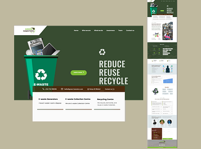 E-waste Management Web Design design e waste ux
