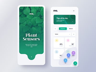 Plant sensors n°2 android app app automation domotic green home automation ios app mobile moisture nutrient organic plant plant sensors sensors sun
