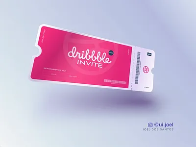 1 Dribbble invitation animation dailyui drafted dribbble dribbble card dribbble community dribbble invitation dribbble invite free ticket invitation invitation card invite giveaway join dribbble mobile pink simple ticket