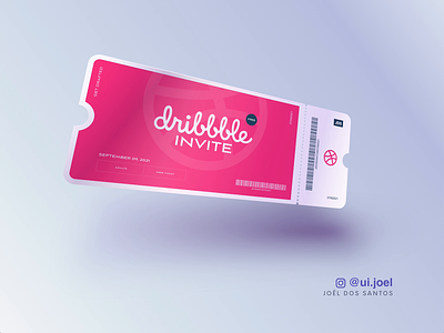 1 Dribbble invitation animation dailyui drafted dribbble dribbble card dribbble community dribbble invitation dribbble invite free ticket invitation invitation card invite giveaway join dribbble mobile pink simple ticket
