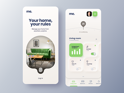 Smart home automation green home automation minimal mobile mobile app remote control smart app smart devices smart home smart home app smarthome ui uiux ux uxdesign