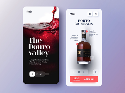 The Douro valley android android app bottle douro douro valley drinks ecommerce grapes ios ios app minimal mobile mobile app port wine porto porto wine ui ux wine