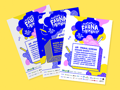 Fauna Primavera Festival / 2016 / FLYERS branding chile design festival leaflet